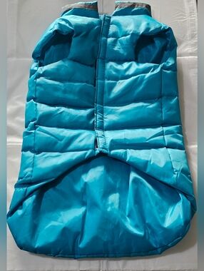 Casual Canine Turquoise Quilted Dog Puffer Jacket